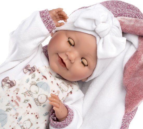Llorens Heidi Babypop - 42 cm - Met Geluid en Deken