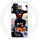 Maniacase Etui voor Oppo A74 Formule 1 Max Verstappen F1 Coureur zwart rood en geel