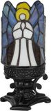 Lumilamp Tiffany Tafellamp Engel Ø 13x25 cm Grijs Glas
