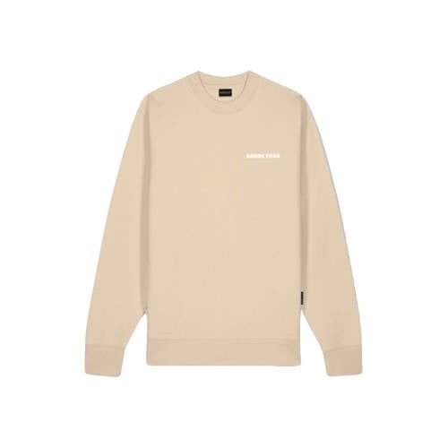 Baron Filou sweater met backprint beige