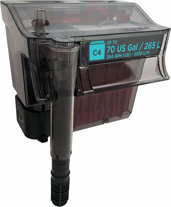 Fluval C4 Clip-On 5-traps aquariumfilter, buitenfilter