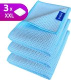 NIMBUS XXL Magic Droogdoek Medium - 3x - Voordeelverpakking - Droogdoek Badkamer / Auto / Ramen - 60x40cm - Microvezeldoek