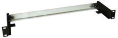 Solarix DIN-rail met beugel voor 19"-rack, 1 HE, zwart RAL 9005, RAIL-1U-DIN