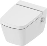 Tece Cuvette suspendue avec bidet, robinet de bidet, eau chaude et froide, abattant, 54 cm – Blanc brillant