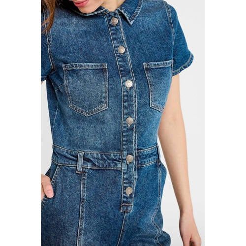 Cache Cache Dark Blue Denim Jumpsuit