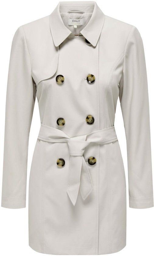 ONLY ONLVALERIE Trenchcoat - Moonbeam - Maat M