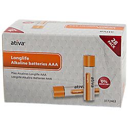 Ativa Batterijen AAA 28 stuks
