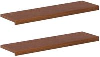 vidaXL - Trap - Tread - 2 - st - 100 - x - 25 - x - 2 - cm - Donkerbruin - Massief - Eikenhout