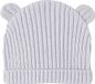 Vertbaudet Babyset met tricot overal en bijpassende muts met oortjes, lichtblauw, gestreept, 100% katoen, maat 68