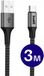 Buddi Flex | USB-A naar USB-C Kabel 12W Fast Charge 3M Zwart