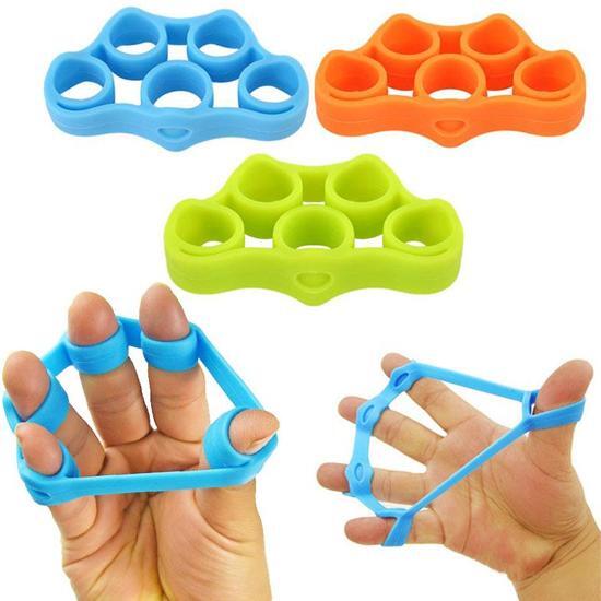 MaaStretcher Vingerstretcher siliconen Vingergripper Vinger training Handtrainer - Handgripper Yoga stretcher Finger exercises Vinger oefening - Blauw 4KG - 8.8LB