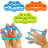 MaaStretcher Vingerstretcher siliconen Vinger gripper Vinger training Handtrainer - Handgripper Yoga stretcher Finger exercises Vinger oefening - Blauw 4KG - 8.8LB