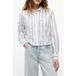 Tommy Hilfiger Relaxed Crop Shirt Ecru/multi Stripe