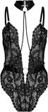 Hunkemöller Private Brandy body open crotch Zwart