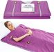 Couverture de sauna pour usage domestique, avec température réglable, fabriquée à partir de matériaux respectueux de l'environnement, 220V, violet