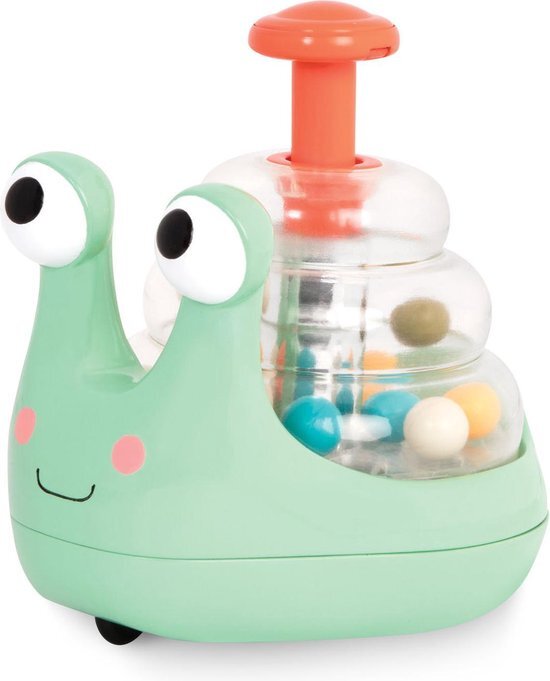 B Toys Rolling light-up snail popper Slakkentol met lichtjes