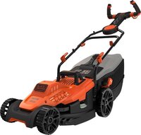 BLACK+DECKER BEMW471ES-QS Tondeuse à Gazon Filaire 6 Hauteurs, 1600 W, Orange, 38 cm