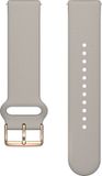 Polar Horlogebandje 20 mm Silicone Greige Sand S-L