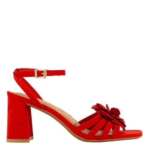 Graceland suède sandalettes rood