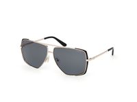 Guess GU00220 Vrouwen Zonnebril Zwart Smoke/CAT3