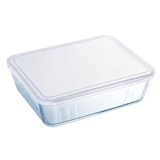 Pyrex 241P000 Schaal, Borosilicaatglas, Transparant, 19 x 14 x 4 cm