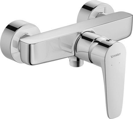 Duravit B.1 Single lever shower mixer for exposed installation - Chroom