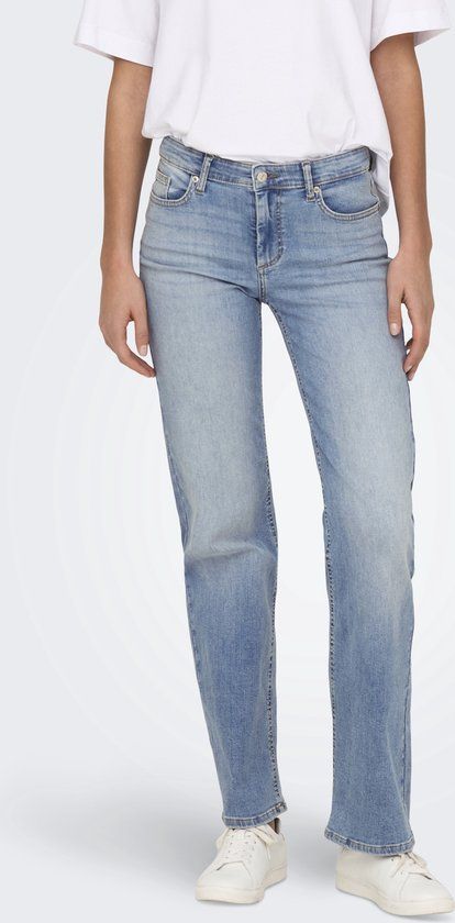 Only Broek ONLBLUSH 15337794 Maat M X L34 Blauw
