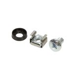 LogiLink AC0112 19 inch Matériel de fixation pour armoire de brassage, 50 pièces, Argent
