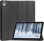Merkloos Nokia Tablet Hoes Geschikt voor Nokia T21 | Book Case met Standaard | Kunstlederen Beschermhoes | Tri-fold | Zwart