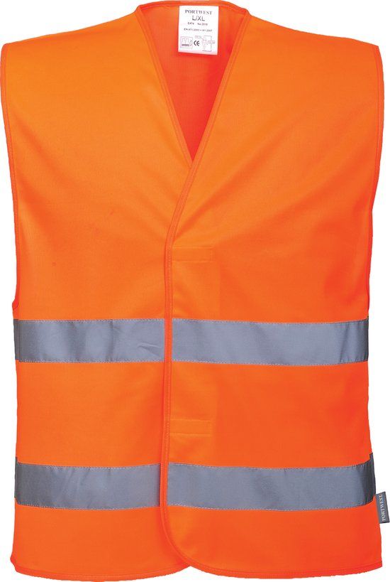 Portwest C474 Hi-Vis Twee Band Vest - 4XL/5XL - Orange