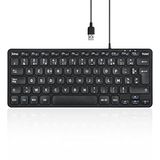 Perixx PERIBOARD-432 USB-toetsenbord, bekabeld, slank design met grote toetsen, Franse AZERTY-lay-out