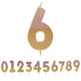 Talking Tables Rose Gold Nummer 6 Kaars