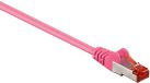 Goobay 93443 CAT 6 patchkabel, S/FTP (PiMF), magenta
