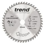 Trend Wood CSB/CC25048T Accu-ATBR-verstekzaagblad, 250 mm diameter, 30 mm boring, 48 tanden