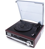 Camry CR 1113 - Audio draaitafel - Zwart, Bruin, Chroom, Hout