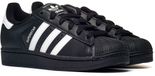 Adidas Superstar II Unisex Sneakers Zwart Leer Maat 48 2/3
