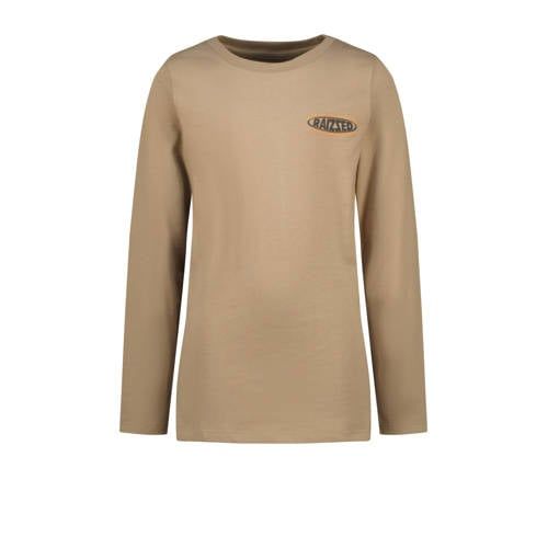 Raizzed longsleeve Join met backprint lichtbruin