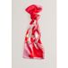 Ted Baker Keliiae Blumenmuster Langer Seidenschal Rot