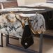 PETTI Artigiani Italiani - Vlekafstotend tafelkleed, rechthoekig, voor keuken, elegant, marmereffect, zwart en wit, voor 6 plaatsen (140 x 180 cm), 100% Made in Italy