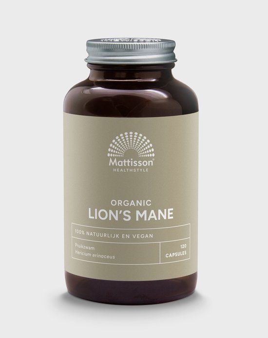 Mattisson HealthStyle Mattisson Biologische Lion's Mane 500 mg - 120 capsules