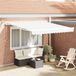 Maison Exclusive - Parasol électrique avec éclairage LED et capteur, 3 x 2,5 mètres, blanc