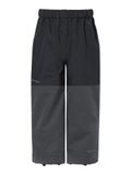 VAUDE Kids Caprea Rain Pants, waterdicht, Kinderen, Outdoorbroek, black, Polyester, Unisex, 134/140