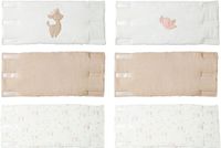 Nattou FanFan Bedbumper Set - Baby Hoofdbeschermer - Gebroken Wit