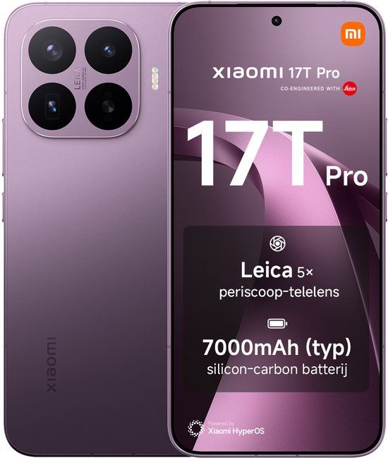 Xiaomi 17T Pro Donker paars 12GB RAM 256GB ROM