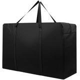 Cozary Opbergtas, 600D Oxford tuinkussentas met handvat, voor beddengoed, matrassen, dekens, dekbedden en kussens, 72 x 43 x 28 cm, zwart (87L)