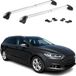 Omac Barres de toit transversales certifiées Tüv pour Ford Mondeo IV Break 2014-2022 – Verrouillables (4 antivols) – Charge max 100 kg – Fixation durable argent