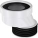 BES Manchon d'évacuation WC LED - Leoni - Excentrique 4 cm - Blanc