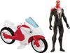 HASBRO SPIDERMAN 30 cm + MOTORFIETS B3209, WEB NET CYCLE