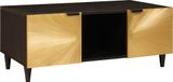 Maison Exclusive - Table basse noir et or, 100 x 54 x 40 cm, panneau de particules