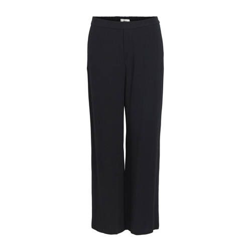 OBJECT OBJSANNE Linnen Pantalon - Zwart